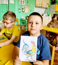 
Как мы помогли петушку разноцветным стать
