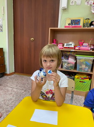Голубые цветы Гжели
